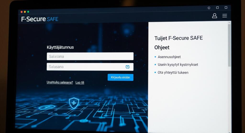 F-Secure SAFE kirjautuminen ja ohjeet – Näin pääset tilillesi